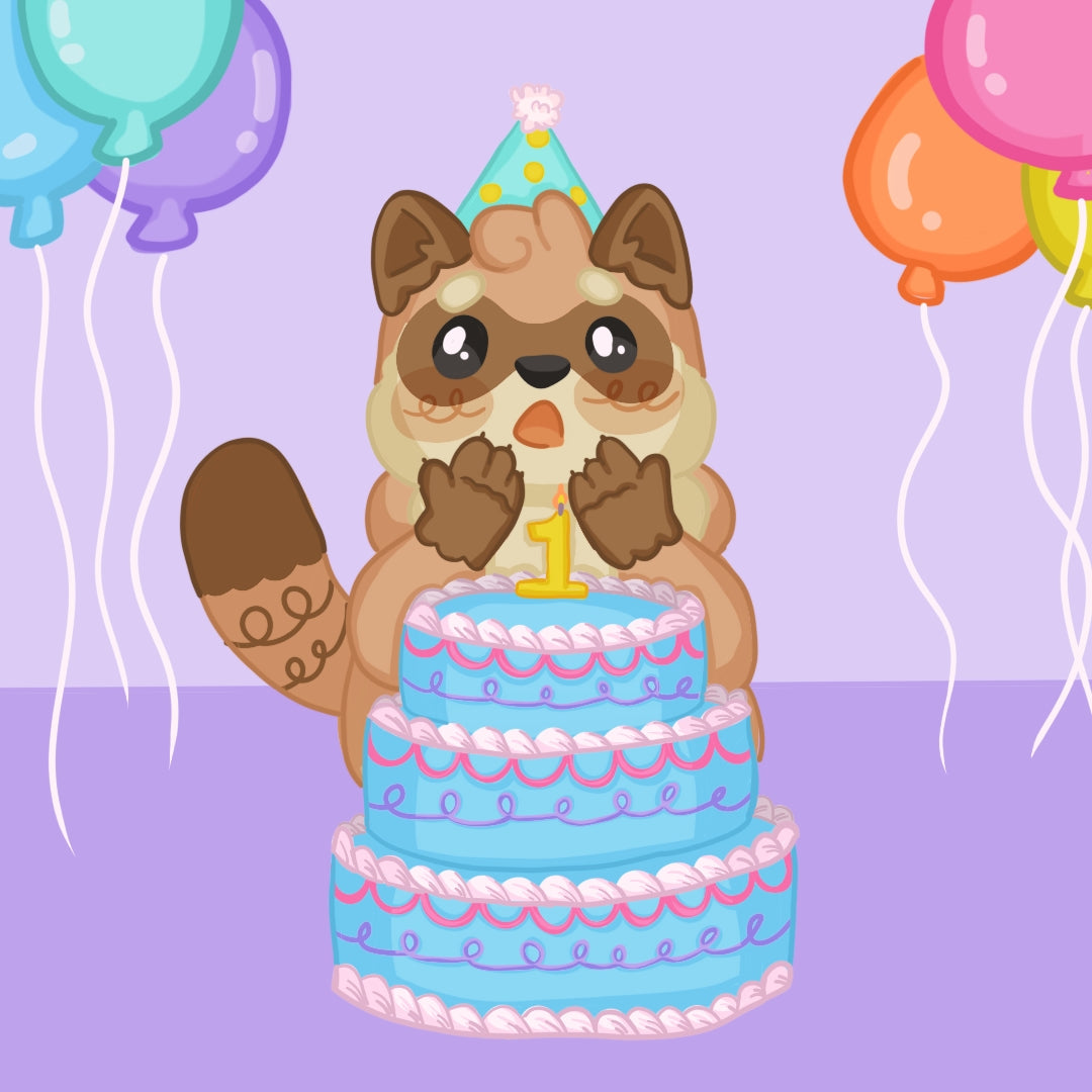 ˗ˏˋ ꒰ Happy Birthday Raccoon Stash!! ꒱ ˎˊ˗